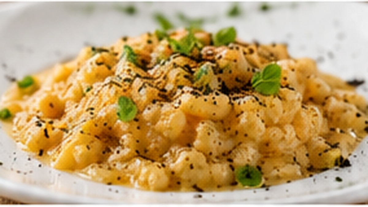 04 risotto con polvere aglio nero